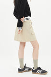 Tie strap cargo mini skirt