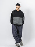 Rope Denim Round Balloon Pants