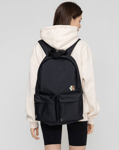 【GRAVER】22FW★ Flower Bear Smile Embroidery Backpack GRAVER(グレーバー) - Flower Bear Smile Embroidery Backpack