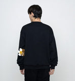 [UNISEX] Elbow Flower Bear Smile Sweatshirt