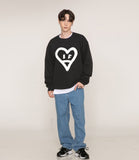 [UNISEX] Big Heart Smile Spray Sweatshirt