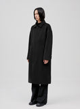 Oversized Wool Balmacaan Long Coat