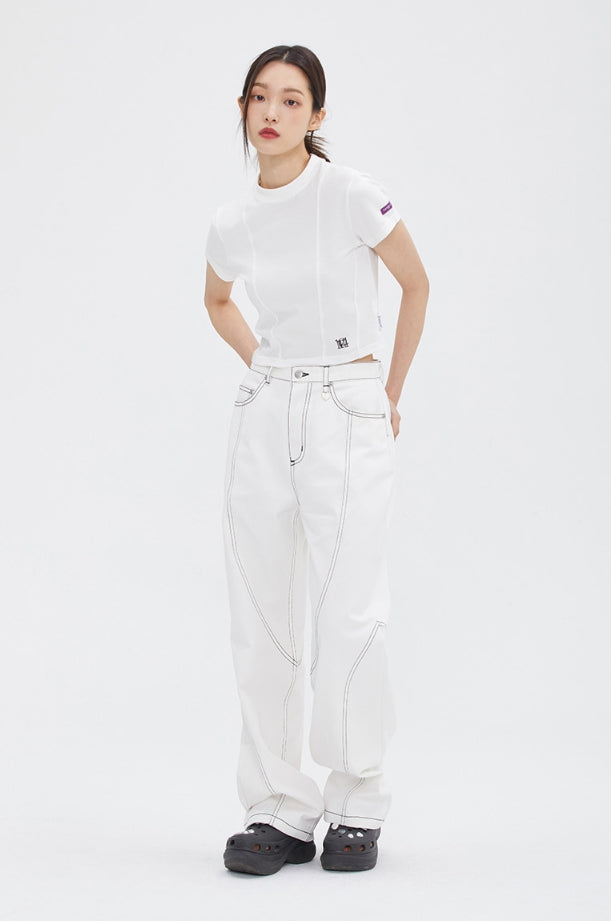 TARGETTO (ターゲット) - CURVED STITCH PANTS – einz.jp