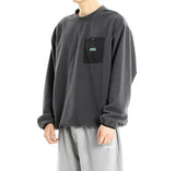 FLEECE POCKET CREWNECK