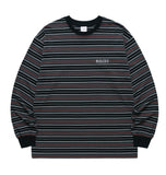 SERIF LOGO STRIPED LS TEE