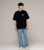 Drawing Flower Back Logo Short Sleeve Tee