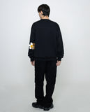 [UNISEX] Elbow Flower Bear Smile Sweatshirt