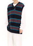 STRIPED KNIT VEST