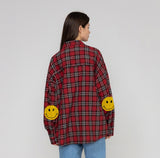 Elbow Dot Smile Overfit Check Shirt