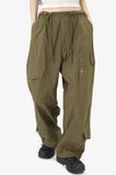 Over size stopper snap cargo pants