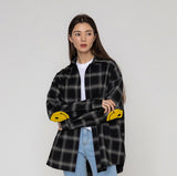 Elbow Dot Smile Overfit Check Shirt