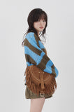 Tassel fringe strap cross bag