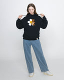 Big Flower Bear Smile Hoodie