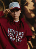 DONT CRY HOODIE[BURGUNDY]