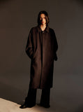 Oversized Wool Balmacaan Long Coat