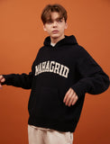 VARSITY LOGO KNIT HOODIE