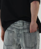 RAINY BRUSHED DENIM PANTS
