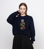 Blue Beanie Dog Perito Sweatshirt