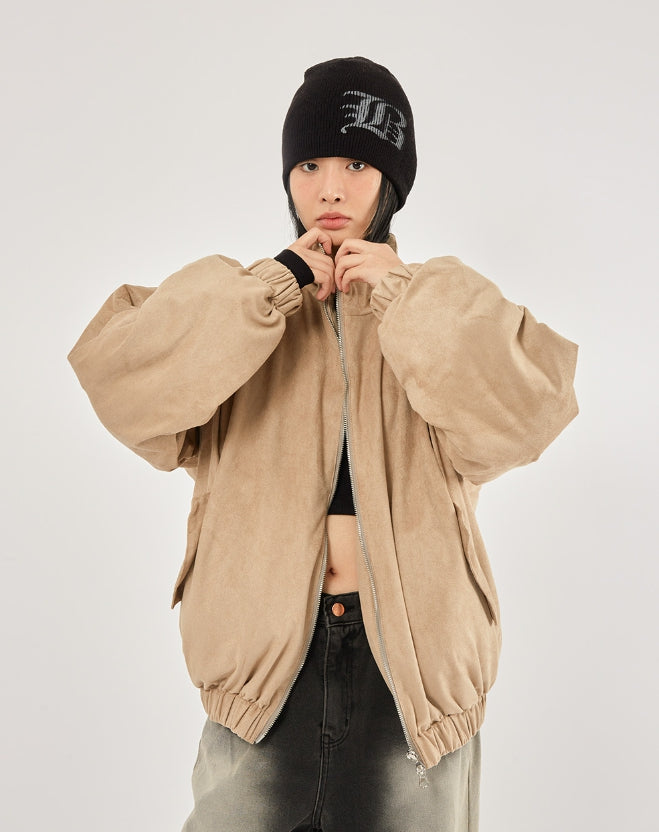 Raucohouse(ラウコハウス) - Began suede padded zip-up blouson – einz.jp