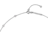 Essence Silver Tennis (W) Station Necklace