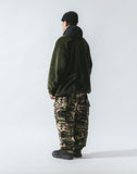 [AG] Rib Camo Belt Balloon Pants