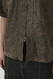 CREASE CRACK HALF ZIPPER SHIRTS