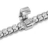 Essence Silver Tennis (Y) Emerald Bracelet