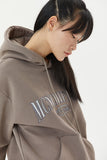 Arch-logo embroidered hoodie