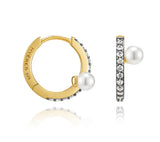 Noailles Silver Antique Pearl Point Earrings full
