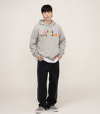 Rainbow Life Smile Logo White Clip Hoodie