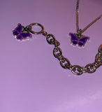 PURPLERIN BUTTERFLY NECKLACE