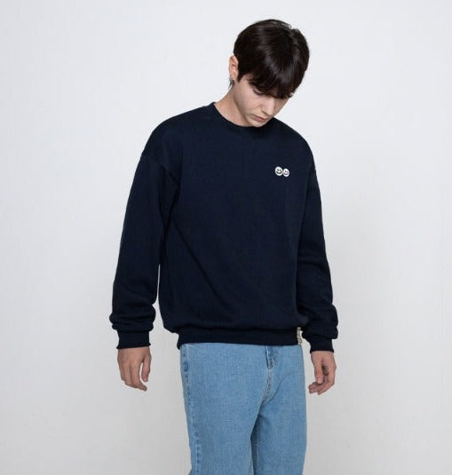[GRAVER]★DOUBLE SMILE EMBROIDERY LOGO SWEATSHIRT GRAVER(グレーバー) - Double Smile Embroidery Logo Sweatshirt