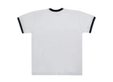 Big Flower Dot White Clip Ringer T-Shirt