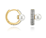 Noailles Silver Antique Pearl Point One Touch Earrings full