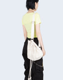 Canvas bucket bag