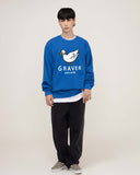 [UNISEX] White Duck Smile Sweatshirt