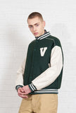 V Logo Lining Varsity Jacket