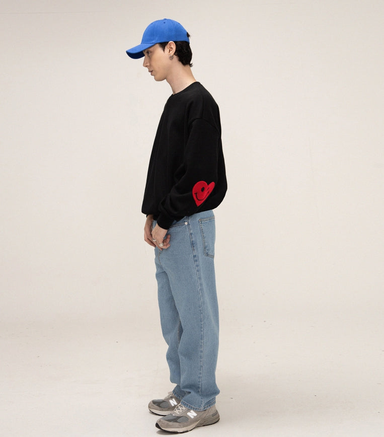 GRAVER(グレーバー) - Elbow Bookle Embroidery Heart Smile