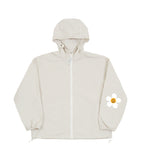 Elbow Flower Dot White Clip Windbreaker