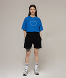 Heart Drawing Smile Short Sleeve Tee