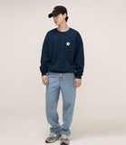 【GRAVER X Oneul wine】Wine Flower White Clip Sweatshirt