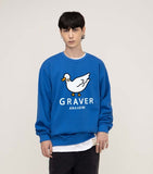 [UNISEX] White Duck Smile Sweatshirt