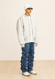 CRUMBLE DENIM PANTS