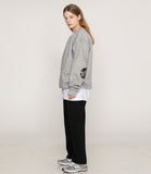 Elbow Camo Dot Smile White Clip Sweatshirt