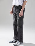 SIDE LAYERED DENIM TROUSERS