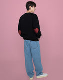 Elbow Heart Smile Beads Sweatshirt