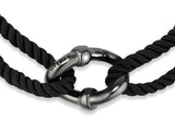 Erite23 SV(B) Black Chrome String Bracelet Black