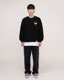 Small White Duck Wing Smile Sweatshirt