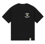 MAYBE TONIGHT Logo Comics Flower Drawing Short Sleeve Tee