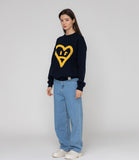 [UNISEX] Big Heart Smile Spray Sweatshirt